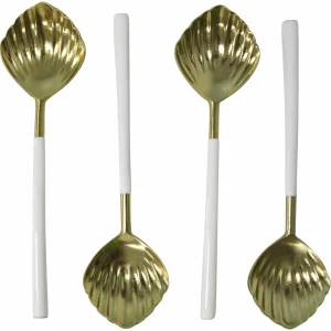 Shell Design Teaspoons set of 4
